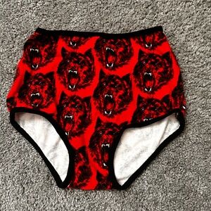Red and black undies
